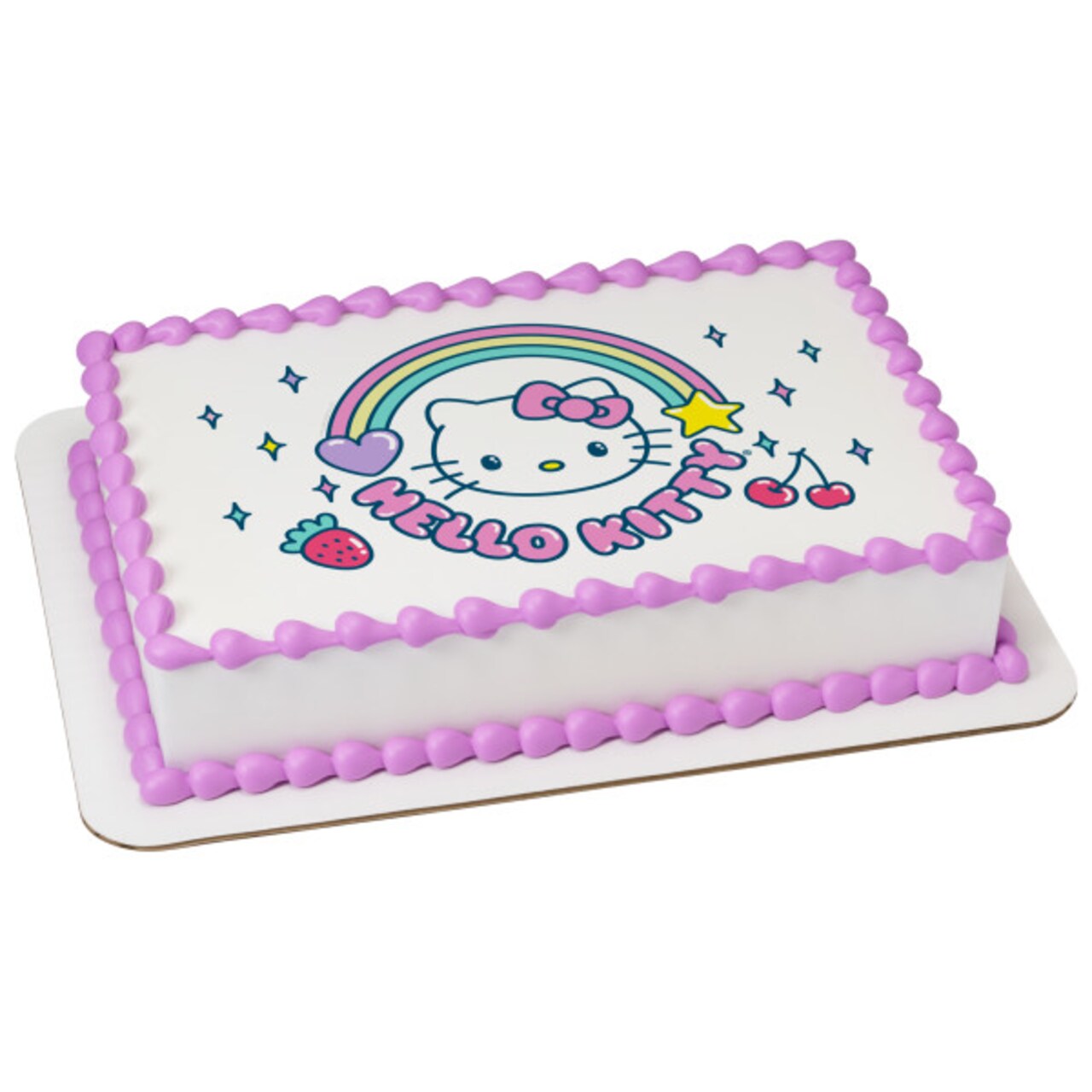 Hello Kitty® It's a Hello Kitty® Day! Edible Cake Topper Image - 1/4 Sheet